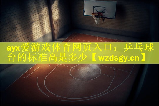 乒乓球台的标准高是多少